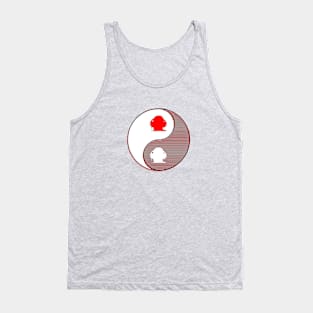 yin yang balance harmony design eastern philosophy dj music Tank Top